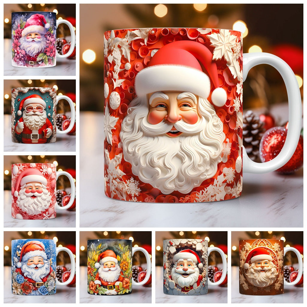 Spoondec 3D Festive Christmas Ceramic Mug & Coffee Cup