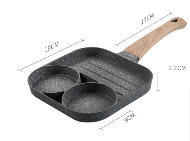 Spoondec Non-Stick 4-Hole Omelet & Pancake Pan