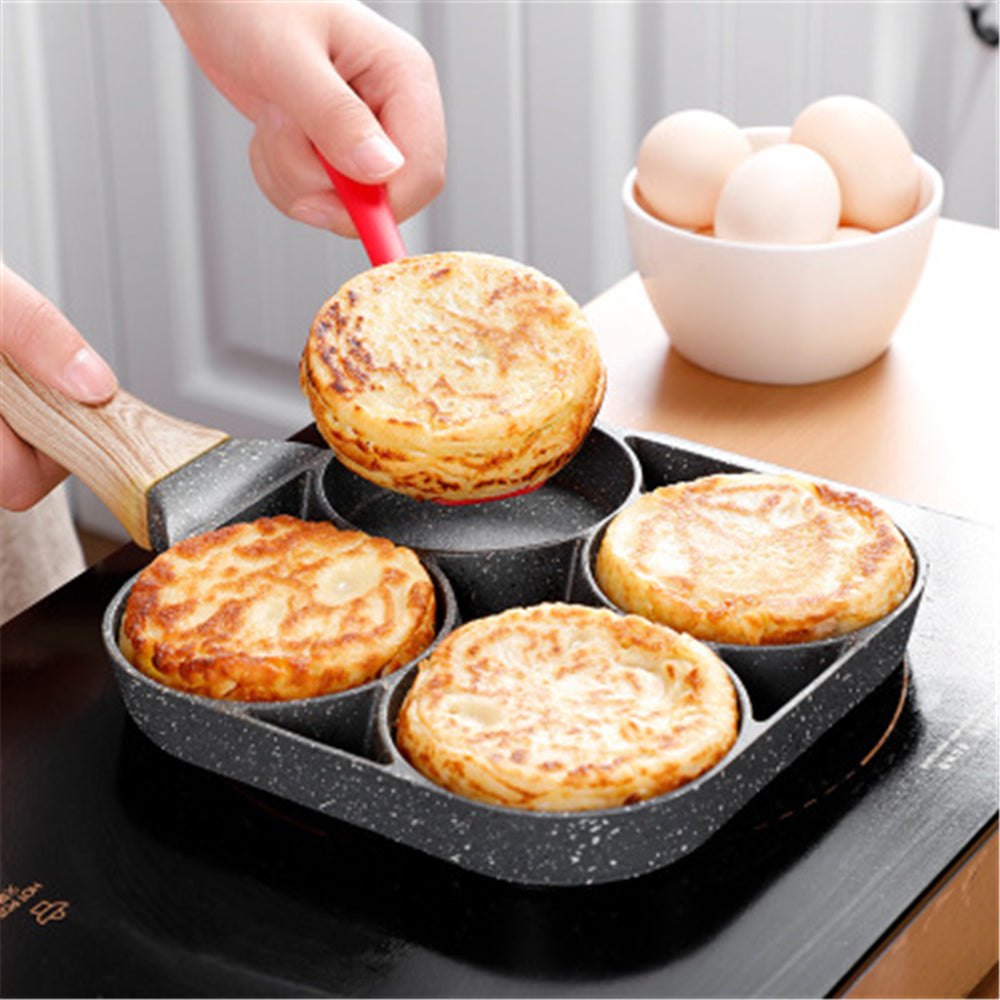 Spoondec Non-Stick 4-Hole Omelet & Pancake Pan